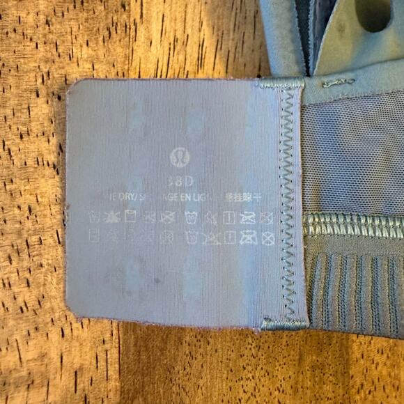 Lululemon AirSupport Bra High Support Impact Ultralu Adjustable Green 38D READ - Picture 6 of 9